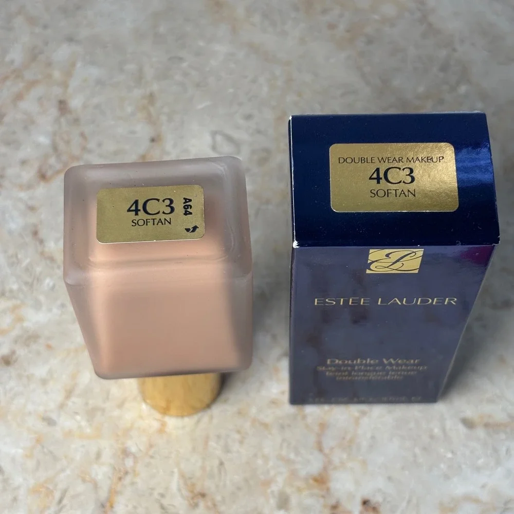 Estee Lauder Double Wear Foundation 1oz 4C3 Softan Stay-in-Place Matte Makeup